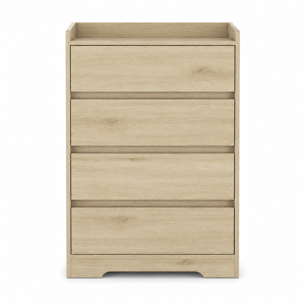 Modern 4-Drawer Handleless Dresser for Bedroom