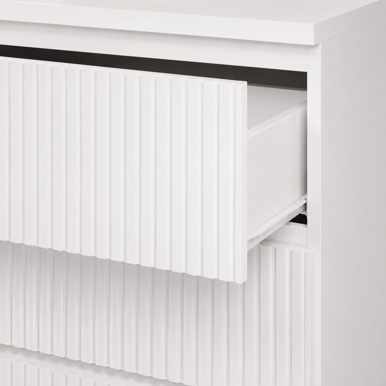 White 6-Drawer Dresser from particle board