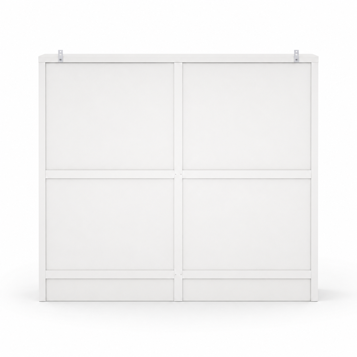 White 8-Drawer Dresser with Gold Handles